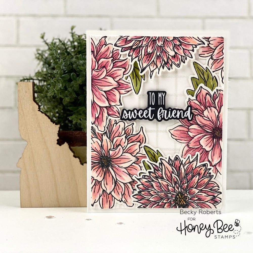 Darling Dahlias - Honey Cuts - Honey Bee Stamps