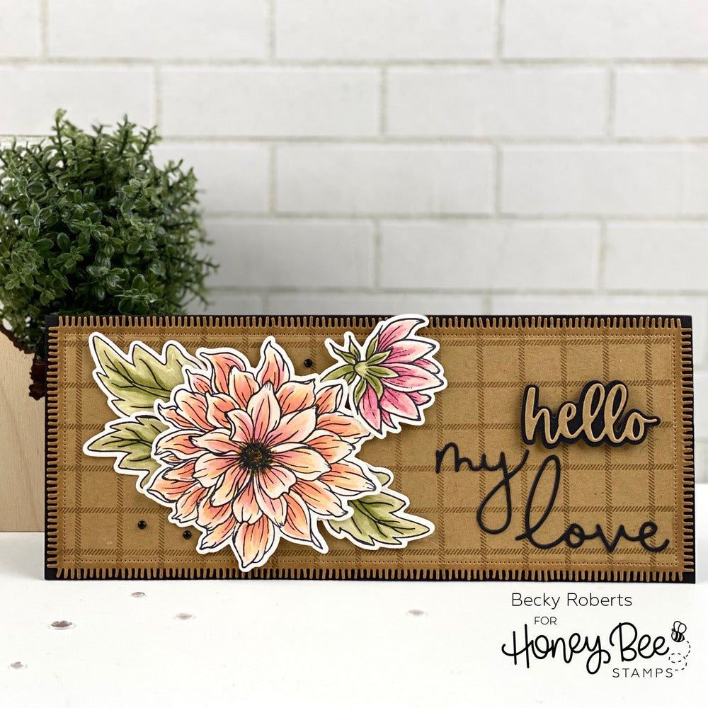 Darling Dahlias - Honey Cuts - Honey Bee Stamps