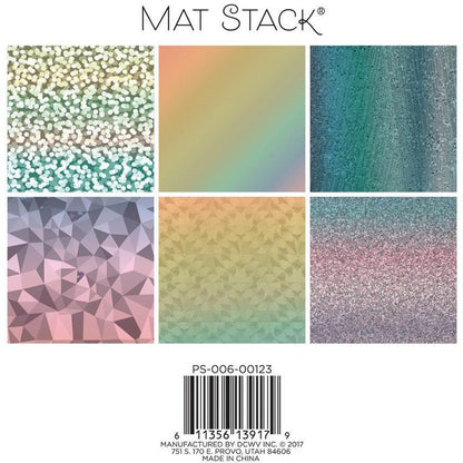 DCWV Single-Sided Cardstock Stack 6"X6" 18/Pkg - Holographics - Honey Bee Stamps