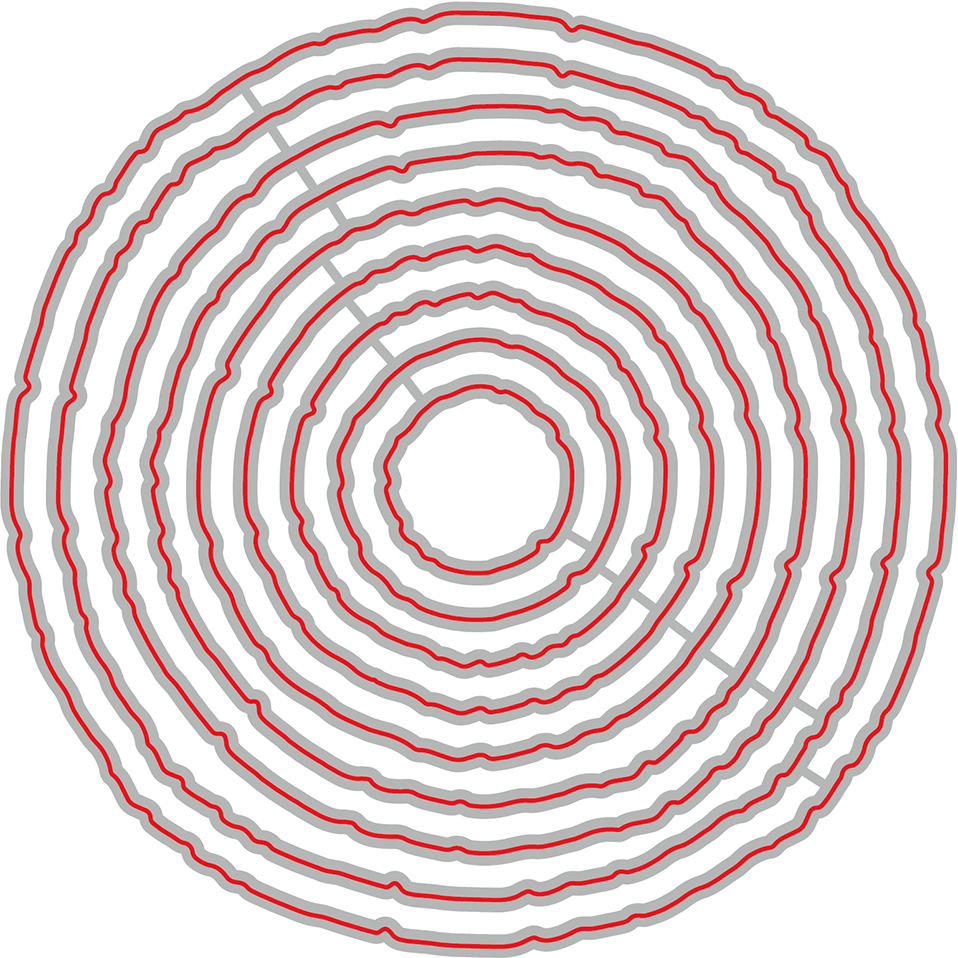 Deckle Edge Circles - Honey Cuts - Stand - Alone Dies - Honey Bee Stamps