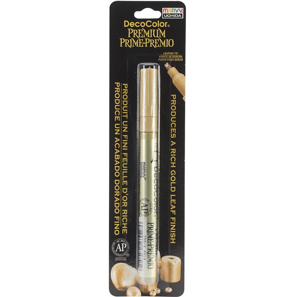 DecoColor Premium Permanent Opaque Paint Marker 2mm Leafing Tip - Gold - Honey Bee Stamps