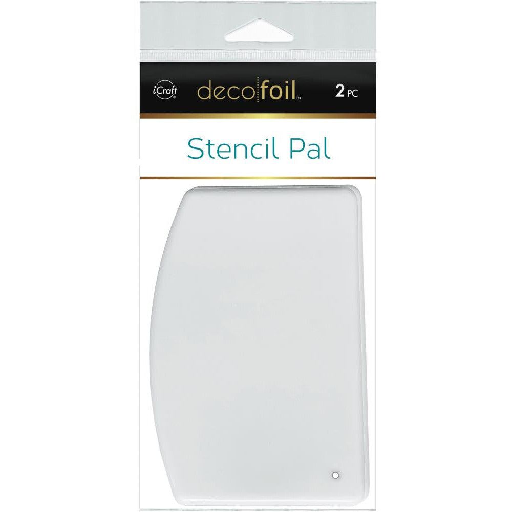 Decofoil Stencil Pal - 2 Piece Set of Large Surface Palette Knives - Honey Bee Stamps