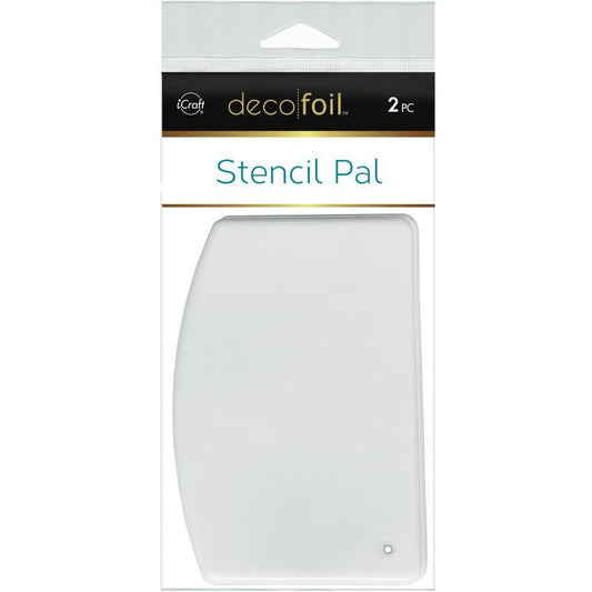 Decofoil Stencil Pal - 2 Piece Set of Large Surface Palette Knives - Honey Bee Stamps