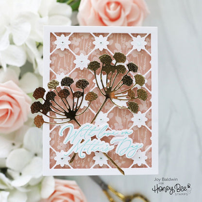 Delicate Daisy A2 Cover Plate Base - Honey Cuts - Stand - Alone Dies - Honey Bee Stamps