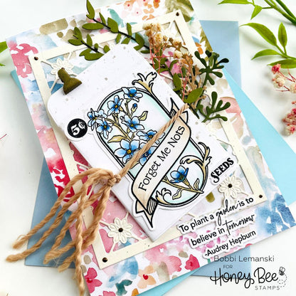 Delicate Daisy - A2 Cover Plate Top - Honey Cuts - Stand - Alone Dies - Honey Bee Stamps