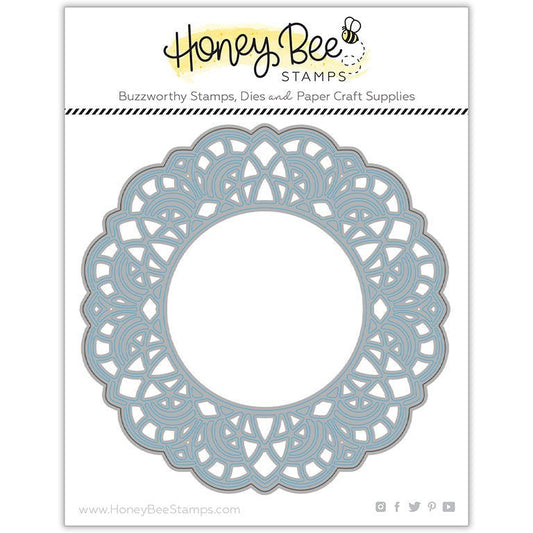 Delicate Doily Card Base - Honey Cuts - Stand - Alone Dies - Retiring - Honey Bee Stamps