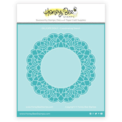 Delicate Doily - Coordinating Stencil - Honey Bee Stamps