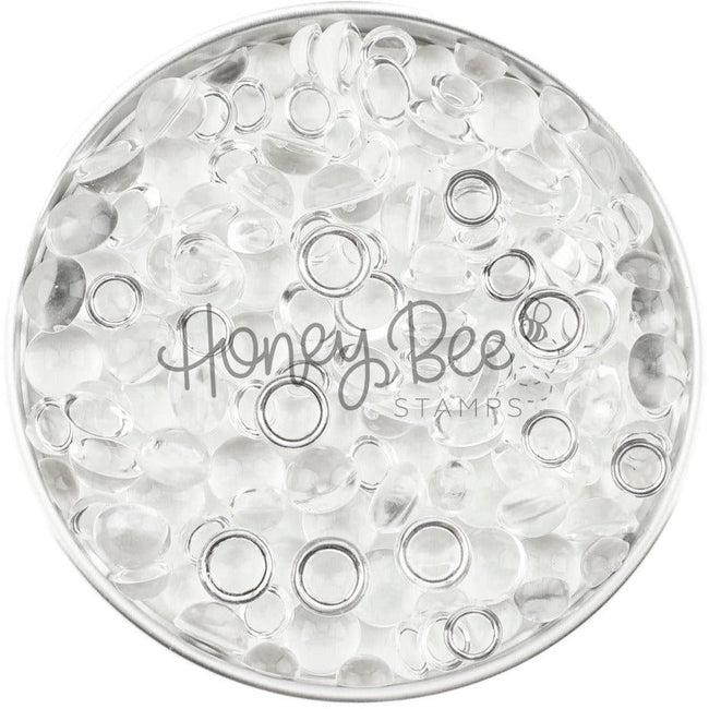 Dew Drops - Clear 3mm, 4mm, 5mm, 6mm, 8mm Sizes - Honey Bee Stamps