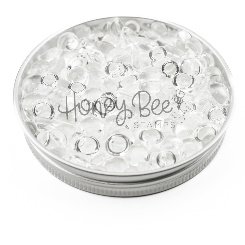 Dew Drops - Clear 3mm, 4mm, 5mm, 6mm, 8mm Sizes - Honey Bee Stamps