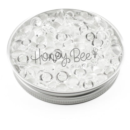 Dew Drops - Clear 3mm, 4mm, 5mm, 6mm, 8mm Sizes - Honey Bee Stamps