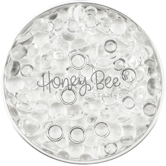 Dew Drops - Small Clear 3mm to 4mm Size - Honey Bee Stamps