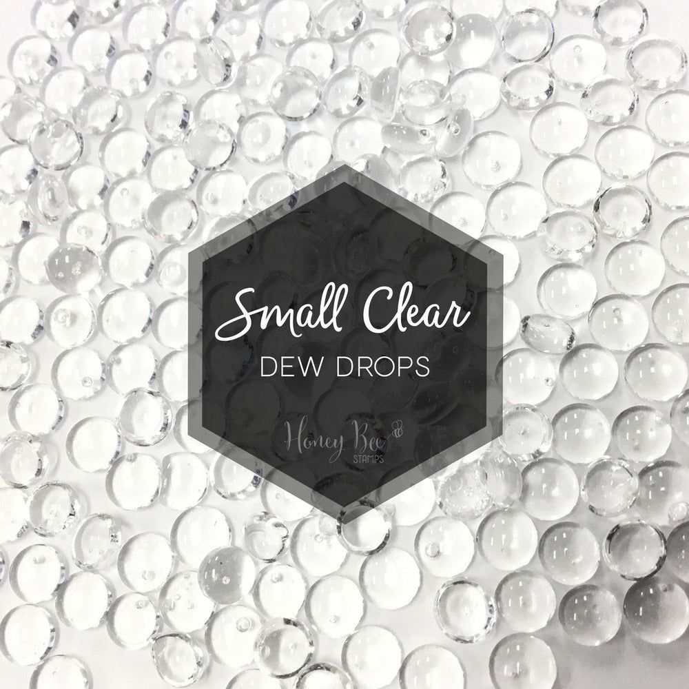 Dew Drops - Small Clear 3mm to 4mm Size - Honey Bee Stamps