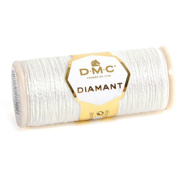 DMC Diamant Metallic Thread 38.2yd - White - Honey Bee Stamps