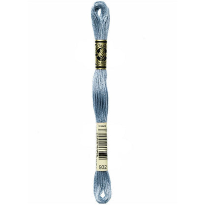 DMC Embroidery Floss, 6 - Strand - Antique Blue Light 932 - Honey Bee Stamps