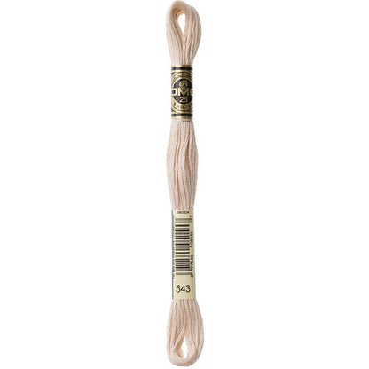 DMC Embroidery Floss, 6 - Strand - Beige Brown Ultra Very Light 543 - Honey Bee Stamps