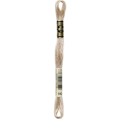 DMC Embroidery Floss, 6 - Strand - Beige Brown Very Light 842 - Honey Bee Stamps