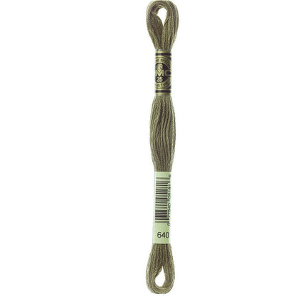 DMC Embroidery Floss, 6 - Strand - Beige Gray Very Dark 640 - Honey Bee Stamps
