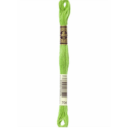 DMC Embroidery Floss, 6 - Strand - Bright Chartreuse 704 - Honey Bee Stamps
