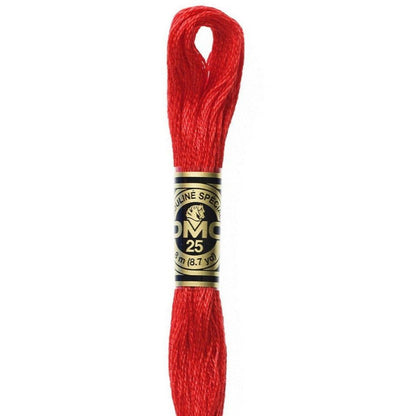 DMC Embroidery Floss, 6 - Strand - Bright Red 666 - Honey Bee Stamps