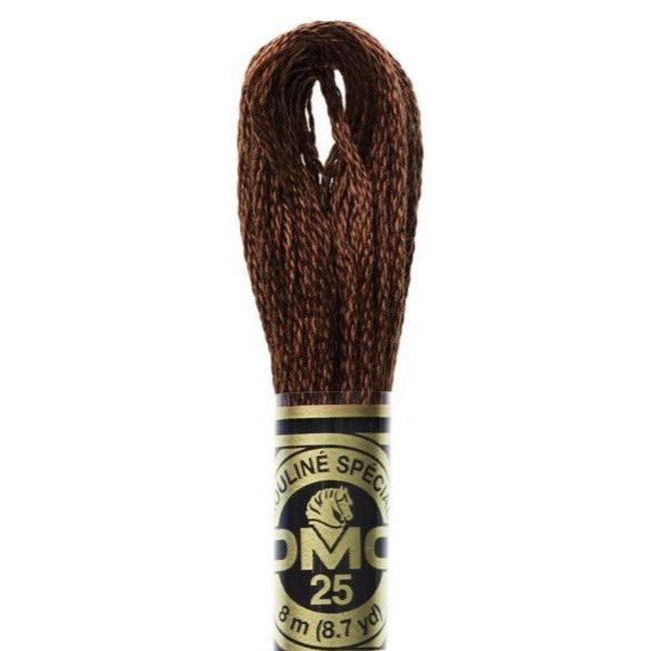 DMC Embroidery Floss, 6 - Strand - Coffee Brown Very Dark 898 - Honey Bee Stamps