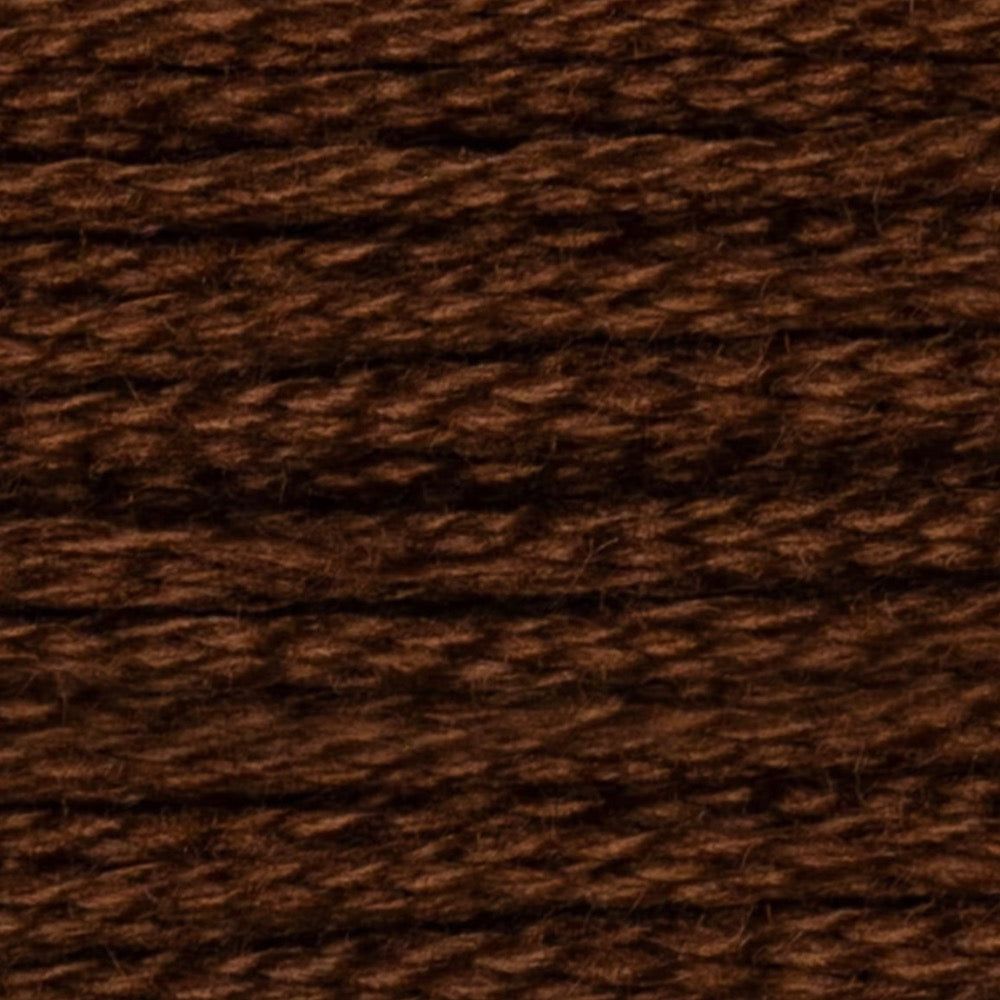 DMC Embroidery Floss, 6 - Strand - Coffee Brown Very Dark 898 - Honey Bee Stamps