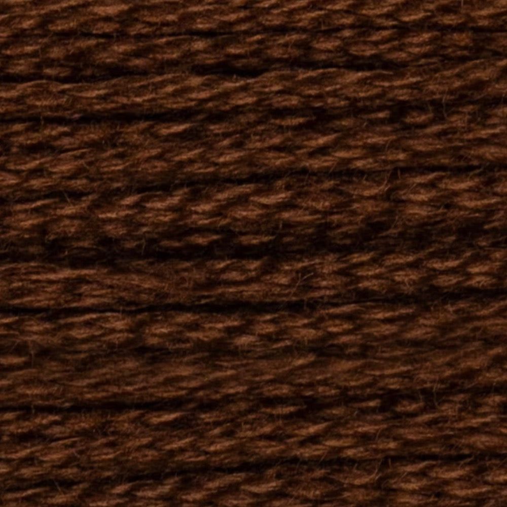 DMC Embroidery Floss, 6-Strand - Coffee Brown Very Dark #898 - Honey Bee Stamps