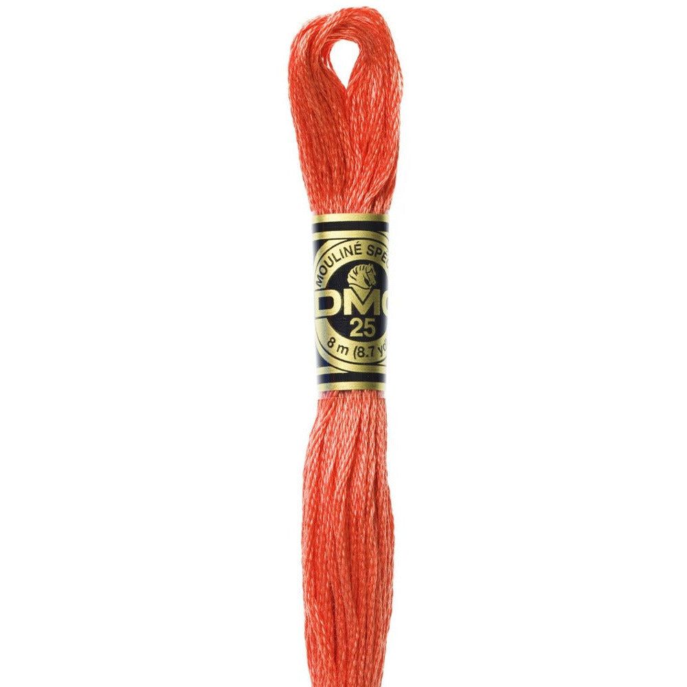 DMC Embroidery Floss, 6 - Strand - Coral 351 - Honey Bee Stamps