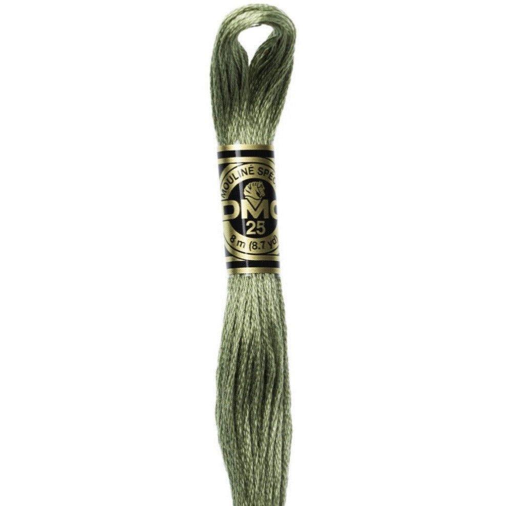 DMC Embroidery Floss, 6 - Strand - Green Gray Medium 3052 - Honey Bee Stamps
