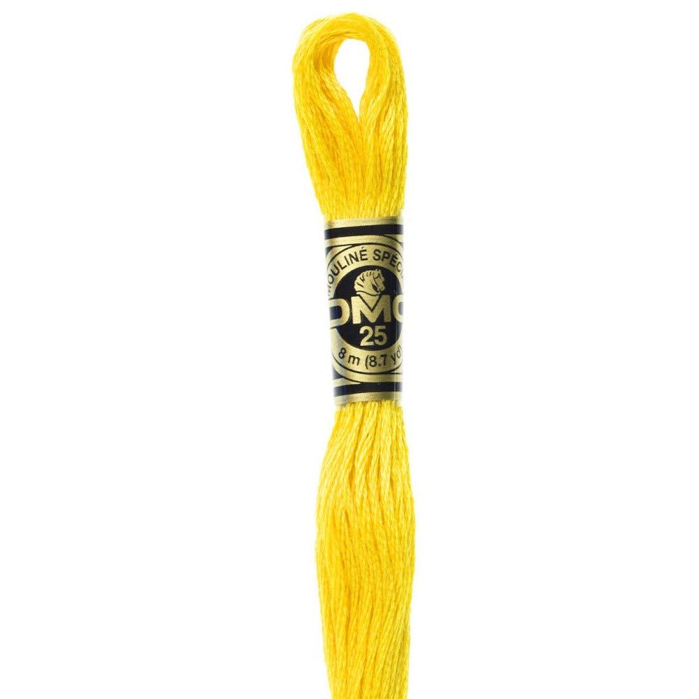 DMC Embroidery Floss, 6-Strand - Lemon Dark #444 - Honey Bee Stamps