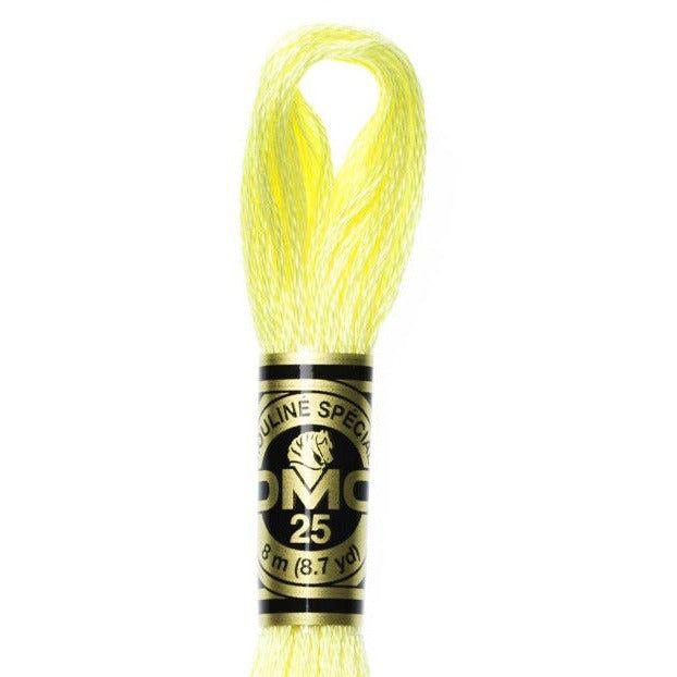 DMC Embroidery Floss, 6-Strand - Lemon Light #445 - Honey Bee Stamps