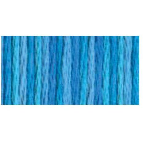 DMC Embroidery Floss, 6 - Strand Multi - Color Variations - Mediterranean Sea - Honey Bee Stamps