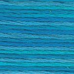 DMC Embroidery Floss, 6 - Strand Multi - Color Variations - Mediterranean Sea - Honey Bee Stamps