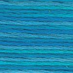 DMC Embroidery Floss, 6 - Strand Multi - Color Variations - Mediterranean Sea - Honey Bee Stamps