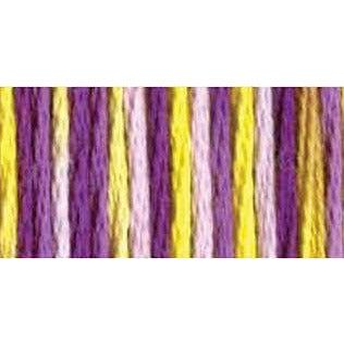 DMC Embroidery Floss, 6 - Strand Multi - Color Variations - Purple Pansy - Honey Bee Stamps