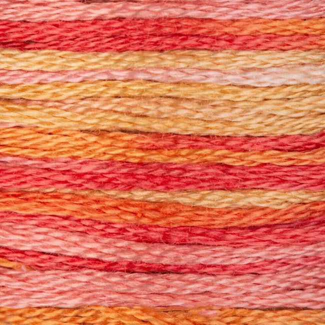DMC Embroidery Floss, 6-Strand Multi-Color Variations - Tropical Sunset - Honey Bee Stamps