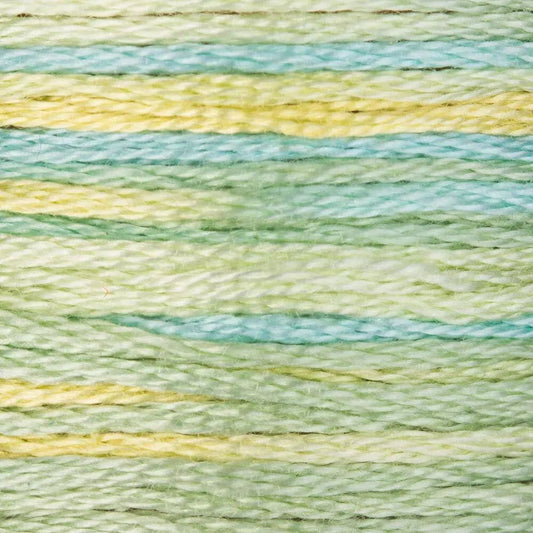 DMC Embroidery Floss, 6 - Strand Multi - Color Variations - Weeping Willow - Honey Bee Stamps