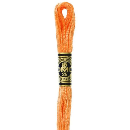 DMC Embroidery Floss, 6-Strand - Orange Spice Light #722 - Honey Bee Stamps