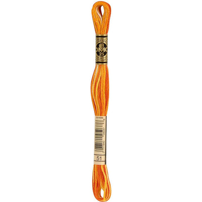 DMC Embroidery Floss, 6 - Strand - Variegated Burnt Orange 51 - Honey Bee Stamps
