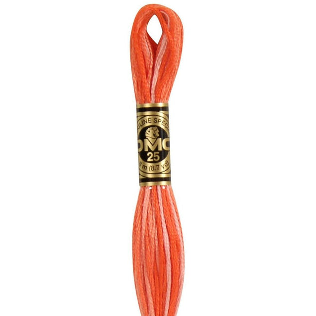 DMC Embroidery Floss, 6-Strand - Variegated Coral #106 - Honey Bee Stamps