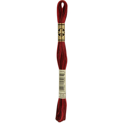 DMC Embroidery Floss, 6 - Strand - Variegated Garnet 115 - Honey Bee Stamps