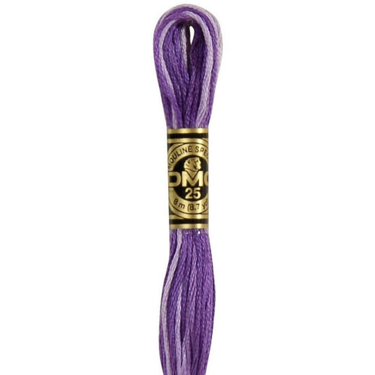 DMC Embroidery Floss, 6-Strand - Variegated Purple #52 - Honey Bee Stamps