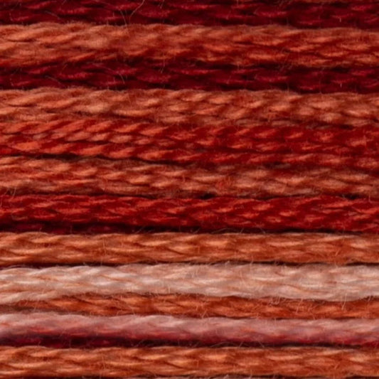 DMC Embroidery Floss, 6 - Strand - Variegated Terra Cotta 69 - Honey Bee Stamps
