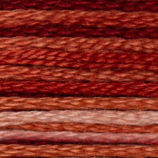 DMC Embroidery Floss, 6 - Strand - Variegated Terra Cotta 69 - Honey Bee Stamps