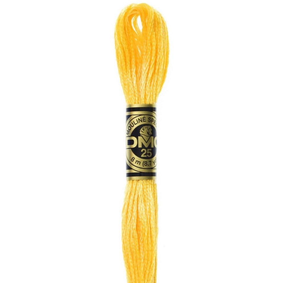 DMC Embroidery Floss, 6-Strand - Yellow Medium #743 - Honey Bee Stamps