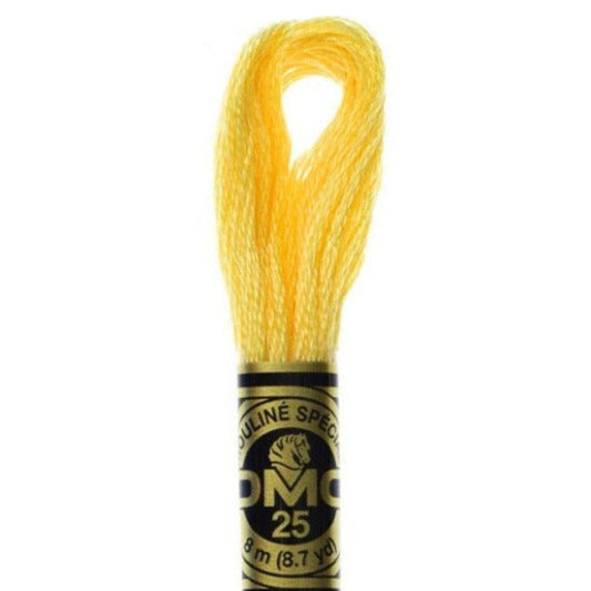DMC Embroidery Floss, 6 - Strand - Yellow Pale 744 - Honey Bee Stamps