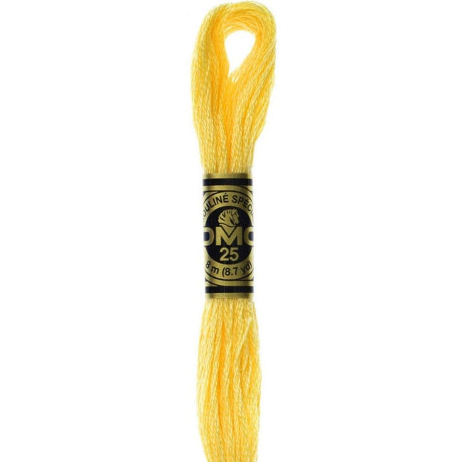 DMC Embroidery Floss, 6-Strand - Yellow Pale #744 - Honey Bee Stamps