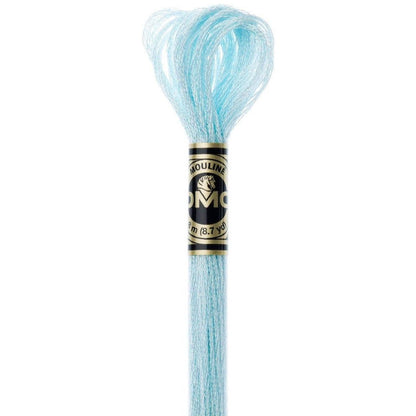 DMC Light Effects Embroidery Floss, 6 - Strand Special Thread - Baby Blue E747 - Honey Bee Stamps