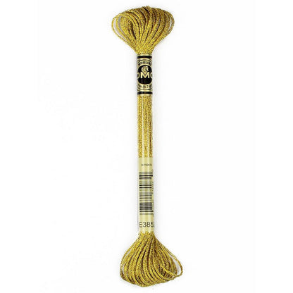 DMC Light Effects Embroidery Floss, 6 - Strand Special Thread - Dark Gold E3852 - Honey Bee Stamps