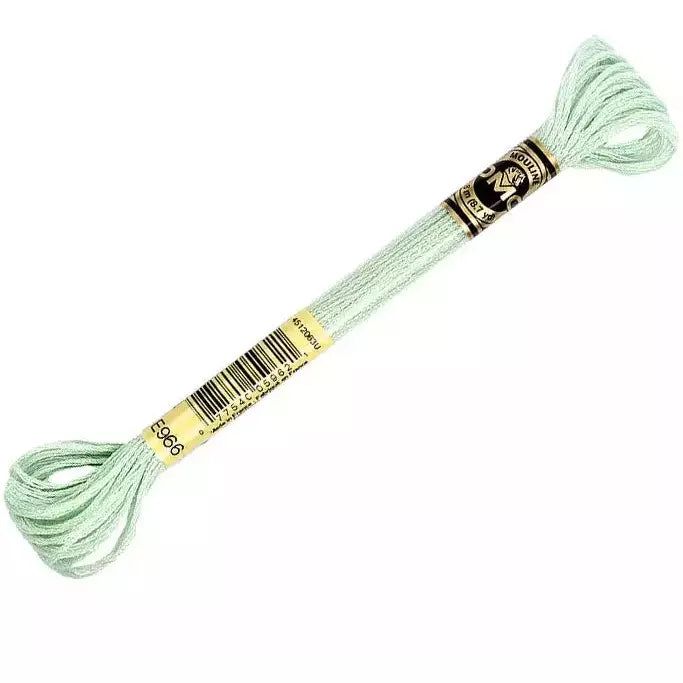 DMC Light Effects Embroidery Floss, 6 - Strand Special Thread - Lime E966 - Honey Bee Stamps