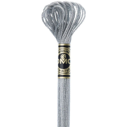 DMC Light Effects Embroidery Floss, 6 - Strand Special Thread - Pewter E415 - Honey Bee Stamps